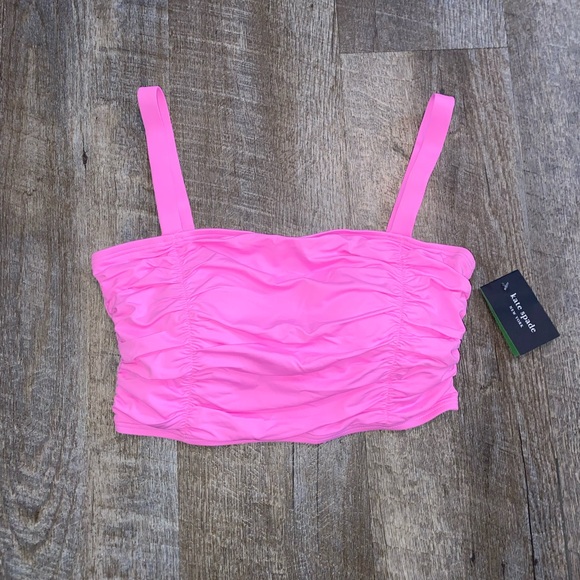 Kate spade carousel swim bra top in pink NWT - Picture 2 of 6